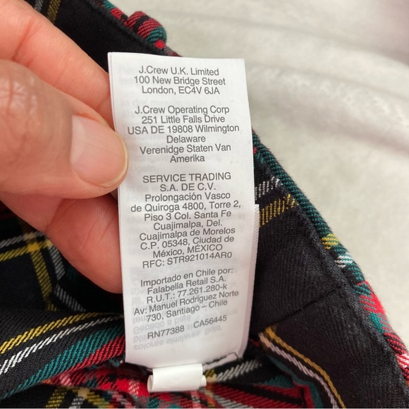 J. Crew Winnie Pant in Stewart tartan Plaid Preppy sz 6 - Picture 11 of 12
